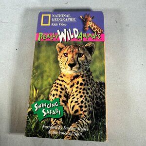 National Geographic Kids Really Wild Animals Swinging Safari VHS Narrated